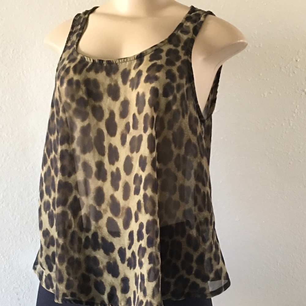 Cheetah print blouse